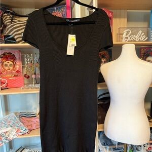 French Connection Black Short Sleeve dress NWT size XL